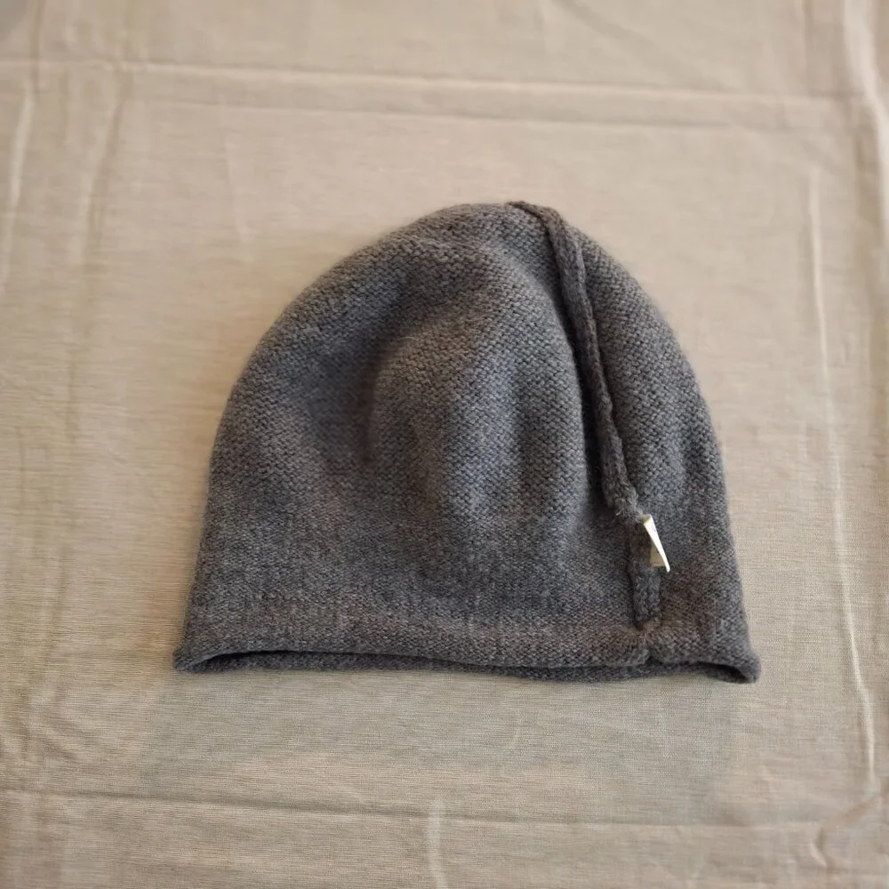 Semo Beret Hat Knit Mohair Pom Pom Korea Neutral Minimalist Academia Preppy